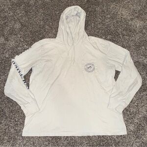 Southern Tide Hoodie Mens Large White Pullover Kangaroo Pocket Skipjack Logo